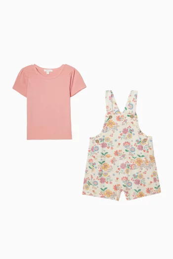 Floral Overall Set