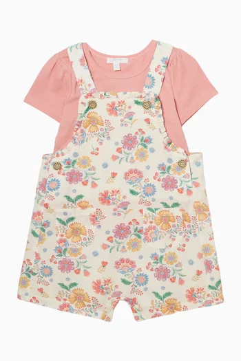 Floral Overall Set