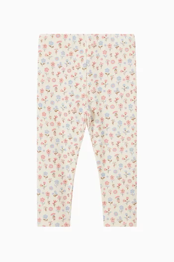 لغينغز بتصميم مضلع مزين بنقشة