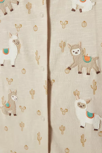 Llama Fiesta Bodysuit in Organic Cotton