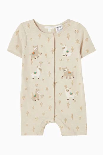 Llama Fiesta Bodysuit in Organic Cotton