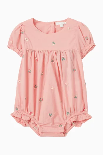 Swallow Embroidered Bodysuit in Organic Cotton