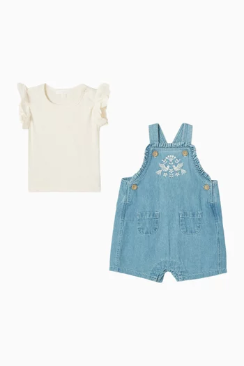 Denim Overall Set