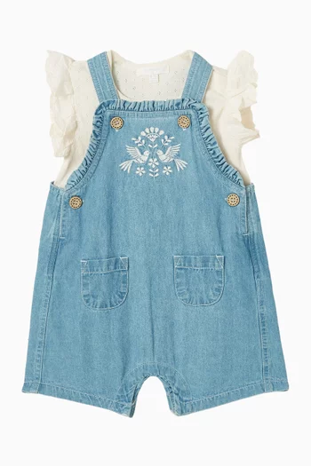 Denim Overall Set