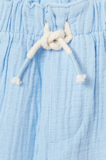 Crinkle Shorts in Organic Cotton Muslin