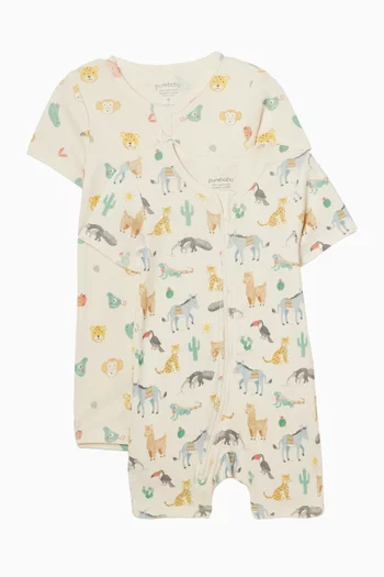 طقم لباس قطعة واحدة شورت، قطعتان