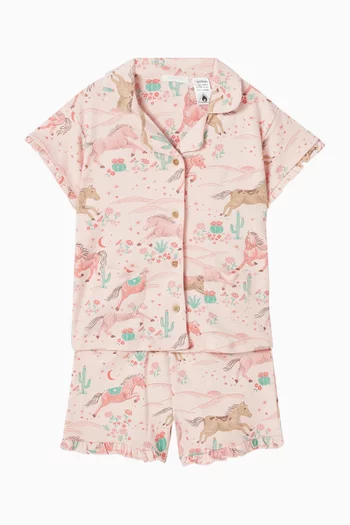 Desert Horses Pyjama Set in Organic Cotton