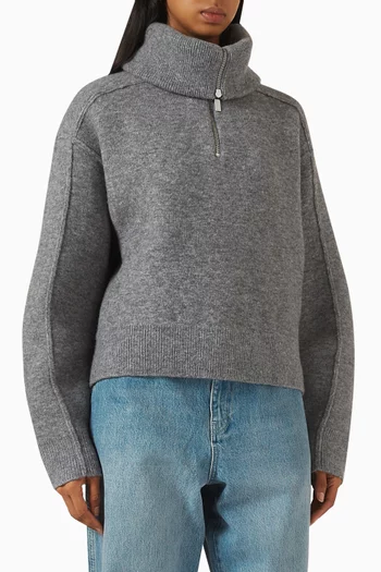 Polar Half-zip Sweater in Knit