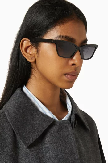 Aisha Rectangle Sunglasses in Acetate