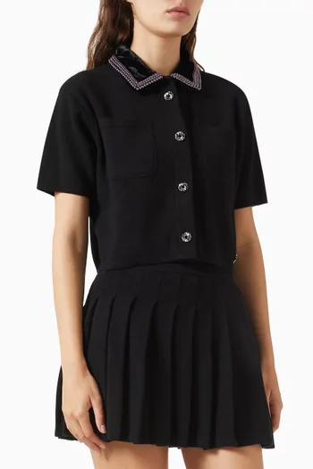 Embellished-trim Shirt