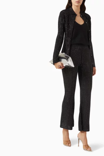 بلوزة فيست مطرزة بالكريستال