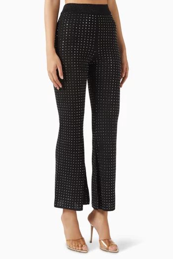 بنطال قصير مطرز بالكريستال