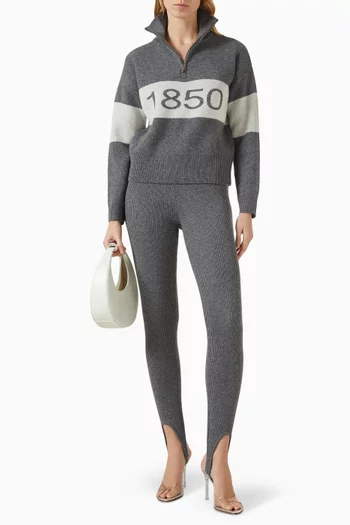 Ski Aspen Zip-up Sweater in Wool-cashmere