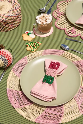 Peppermint Round Placemat