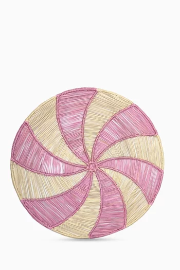 Peppermint Round Placemat