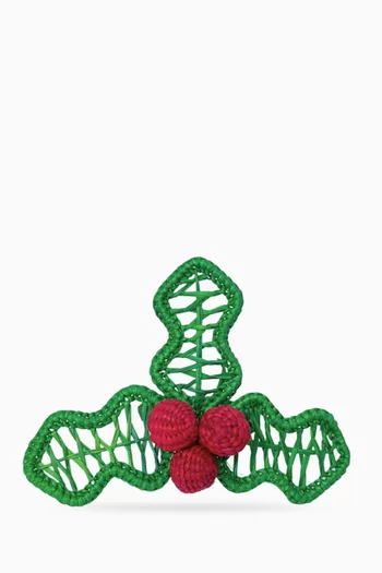 حلقة مناديل بتصميم نبات الدبق