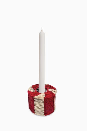 Small Peppermint Candle Holder