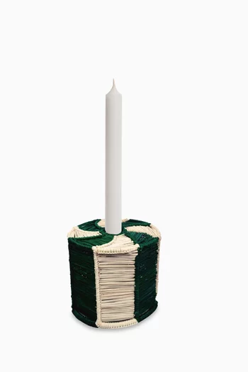 Medium Peppermint Candle Holder