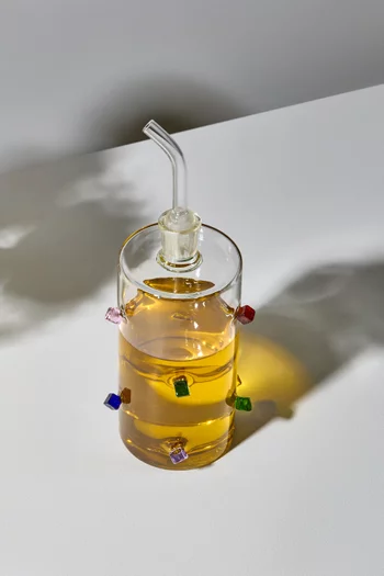 Jewel Oil Pourer in glass