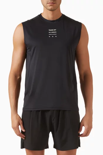 247 Contour Run Tank Top in Mesh