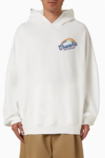 كنزة بغطاء رأس فابيولوسو هوليجان بقصة فضفاضة قطن جيرسيه