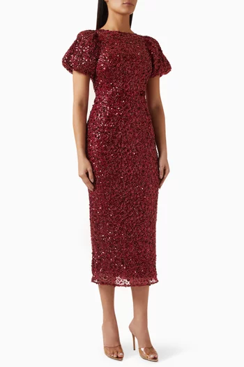 Carmen Bead-embellished Dress