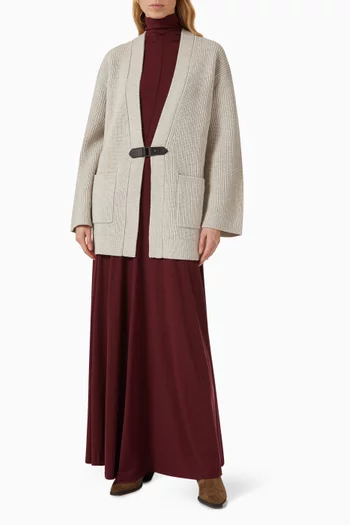 Belted Cardigan in Merino-wool