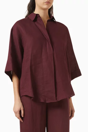 Button-up Shirt in Linen