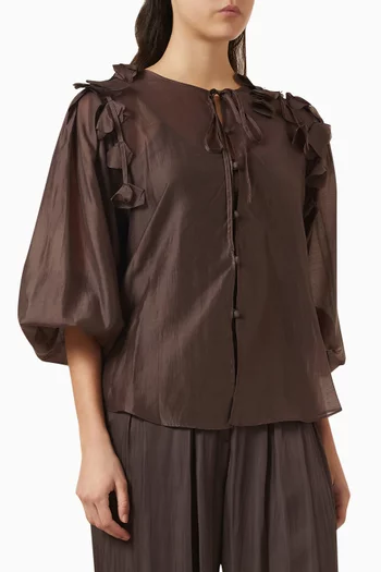 بلوزة بكشكش