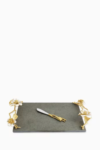 Gardenia Cheeseboard with Knife