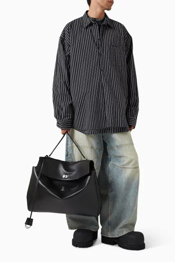 XL Rodeo Handbag in Calfskin Leather