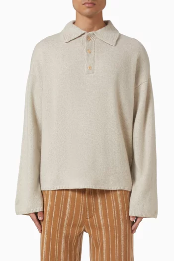 Dume Rugby Sweater in Cashmere
