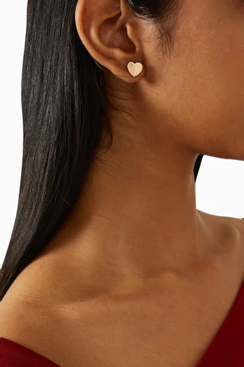 Small Hiam Heart Earrings in 18kt Rose Gold
