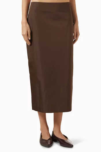 Paper Taffeta Column Skirt