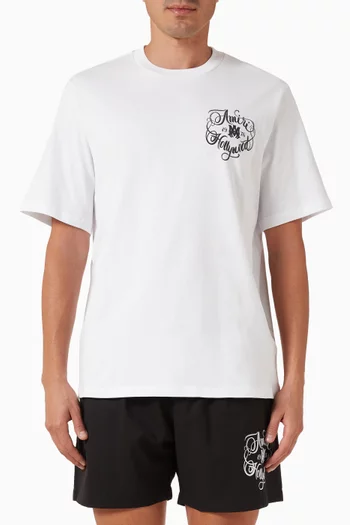 Hollywood-print T-shirt in Cotton