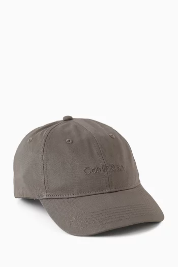 كاب بيسبول مطرز بشعار الماركة قطن