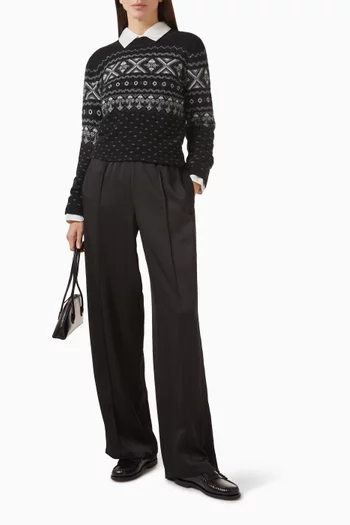 سترة بنقشة فير آيل كشمير