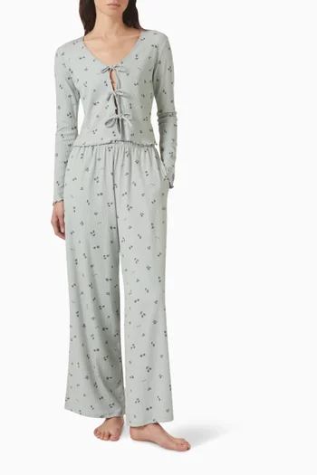 Sleep Lounge Tie Cardigan