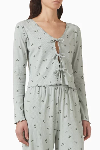 Sleep Lounge Tie Cardigan