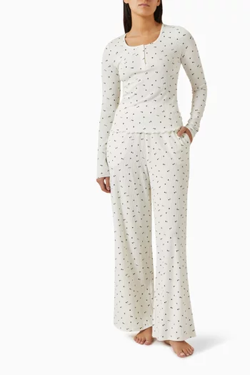 Sleep Lounge Wide-leg Pants