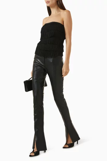 Spat High-waist Jeans in Vegan Leather