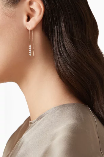 أقراط ريفيير مرصعة بالماس ذهب أصفر عيار ‏18‏