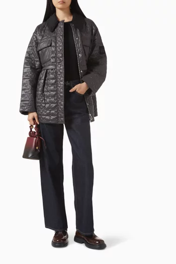 Shiny Quilted Jacket