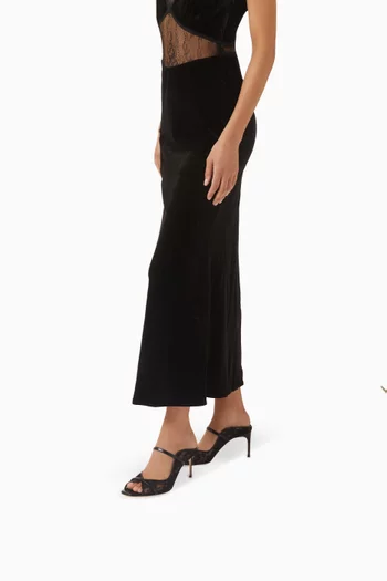 Noah 70 Mules in Lace & Nappa