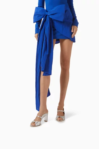 Norah 70 Mules in Metallic Nappa Leather