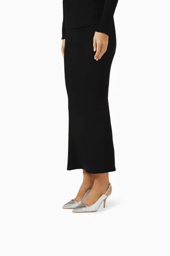 Marion 70 Slingback Pumps in Metallic Nappa