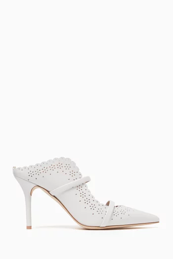 Maureen 85 Mules in Nappa Leather