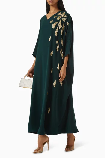 قفطان مطرز كريب