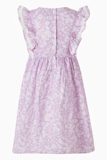 Zara Floral-print Dress in Cotton