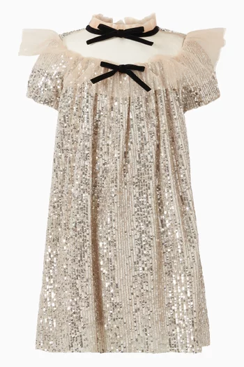 Sequin-embellished Dress in Tulle